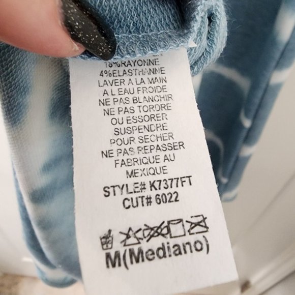 NWOT Ginger G Sea Foam Tie Dye Mock Neck Unstructured Sleeveless Dress Size M - Picture 3 of 4